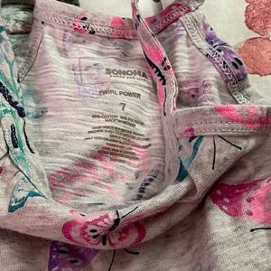 Butterfly spaghetti strap dress size 7